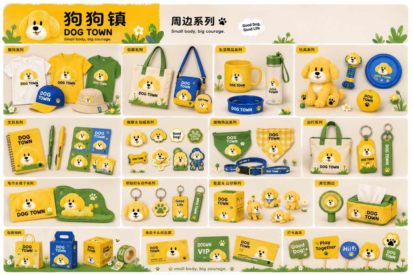 狗狗镇DOG TOWN周边产品VI系列全图